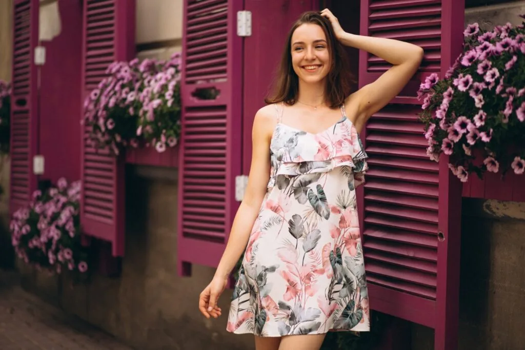 robe à fleurs